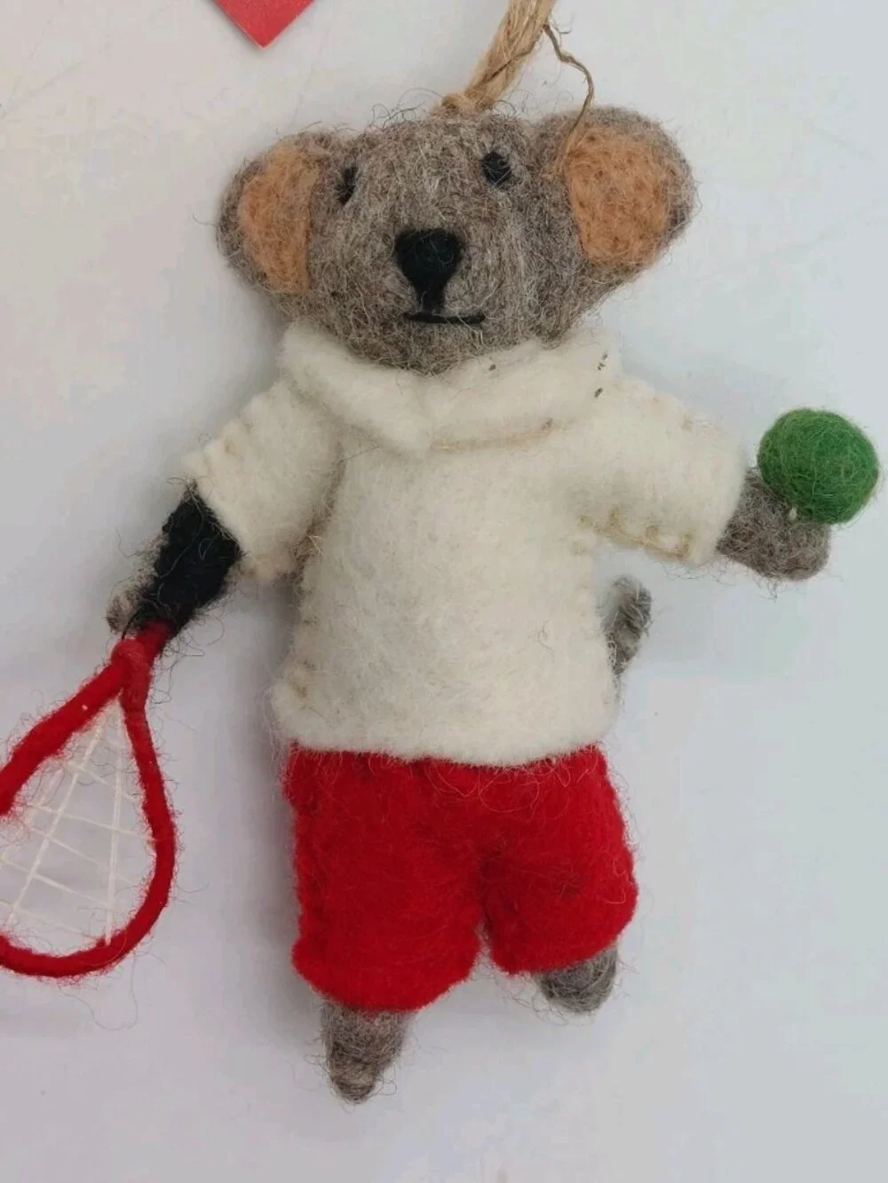 St Nicholas Square Tennis Player Mouse Christmas Ornament 4